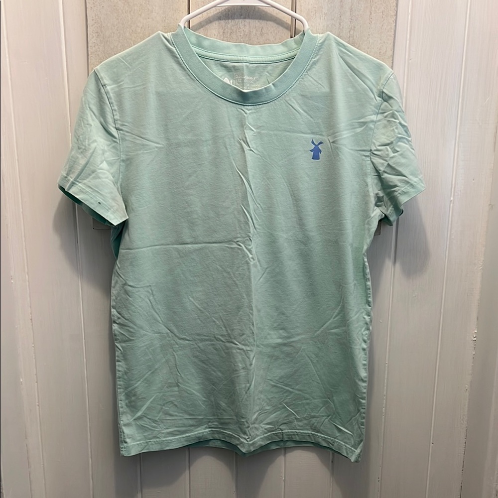 Dutch Bros Green Short Sleeve Tee Relaxed Fit Cotton